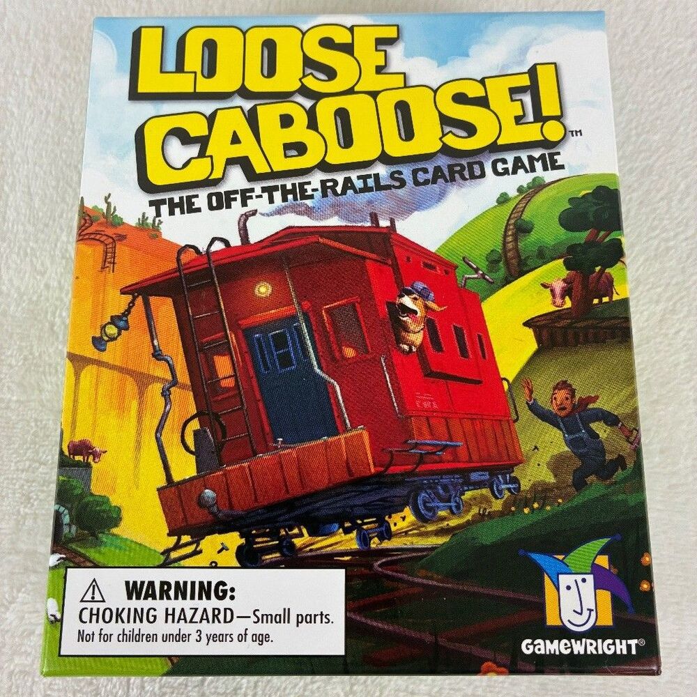 Gamewright - Loose Caboose Off The Rails Card Game Train Family (Missing 1 Die)